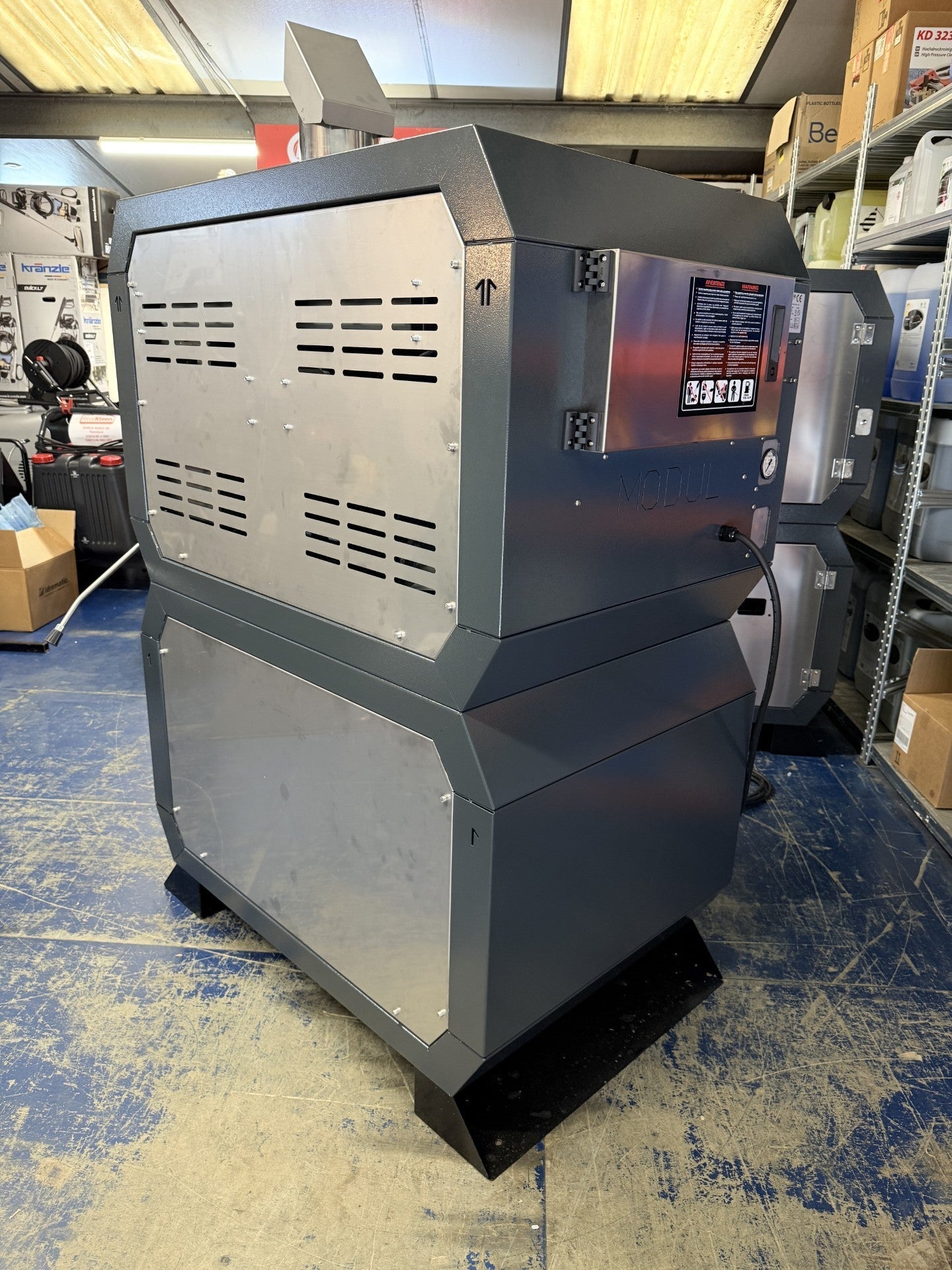 BOSS BOYS SD15200HR static hot water pressure washer industrial installation diesel heating system